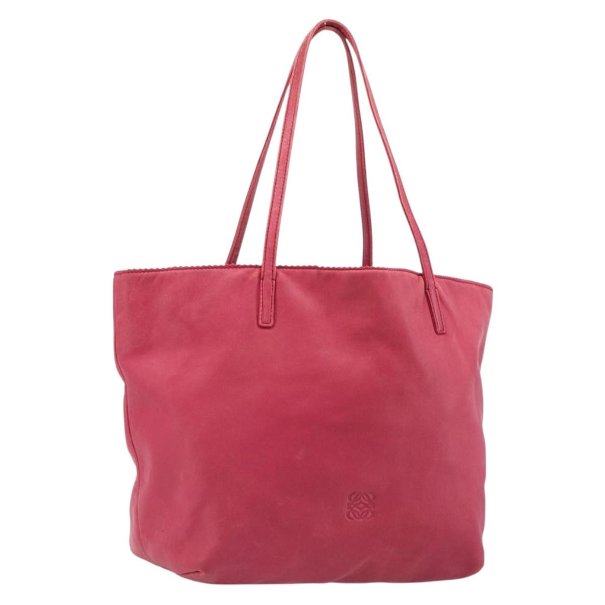 Loewe Tote Leather, Pink, Leather, Tote Bag