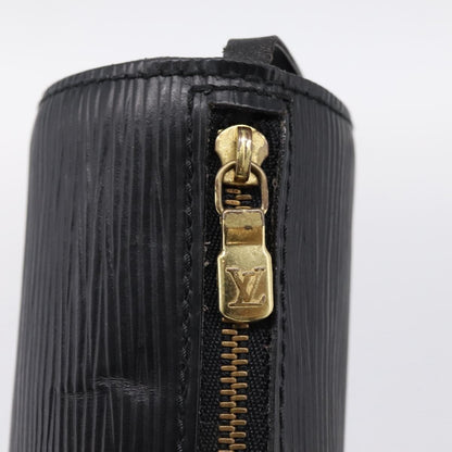 Louis Vuitton Soufflot Pochette Epi Leather, Black, Leather, Clutch
