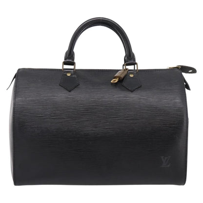 Louis Vuitton Speedy Epi Leather, Black, Leather, Handbag