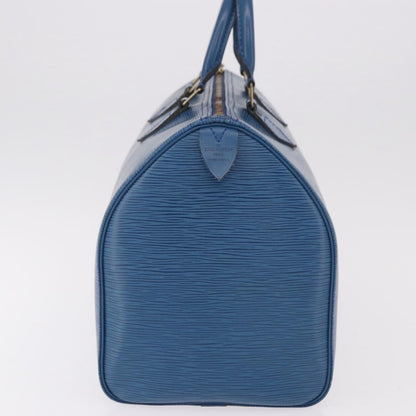 Louis Vuitton Speedy Epi Leather, Blue, Leather, Handbag