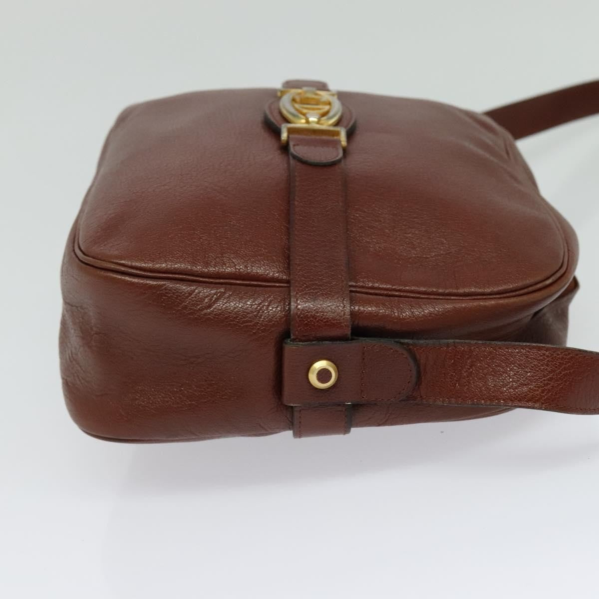 Christian Dior Vintage Leather, Brown, Leather, Shoulder Bag