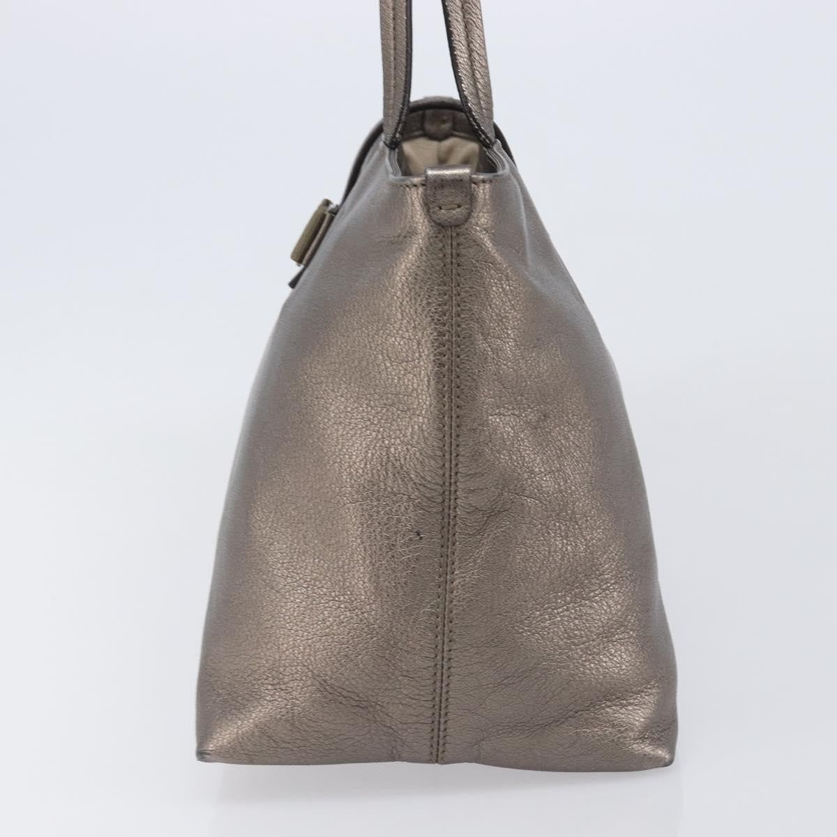 Salvatore Ferragamo Vala tote Leather, Silver, Leather, Tote Bag