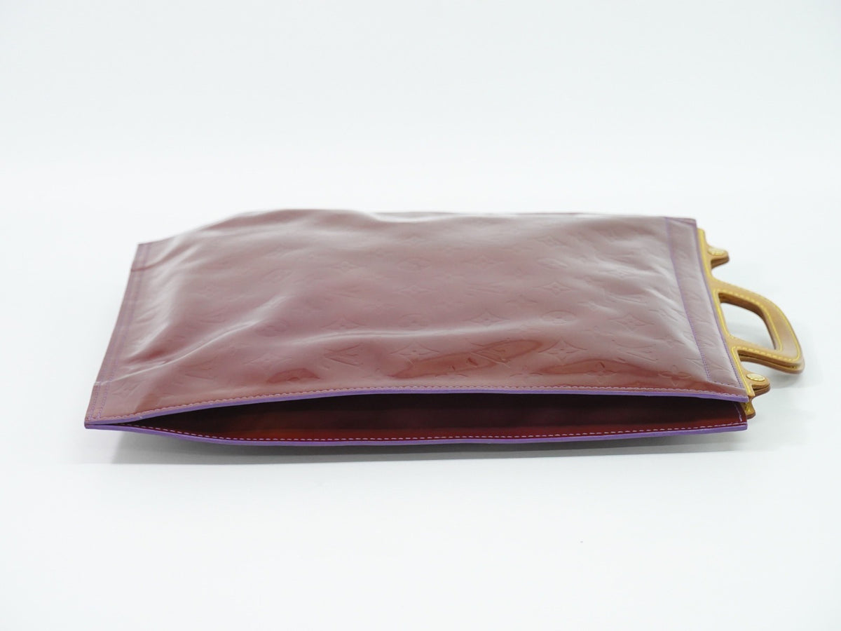 Louis Vuitton Stanton Monogram Vernis, Purple, Leather, Tote Bag