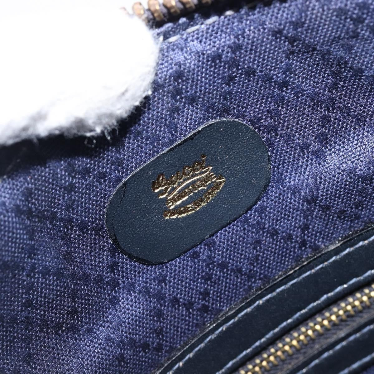 Gucci Vintage Web Boston GG Canvas, Navy, Canvas, Handbag