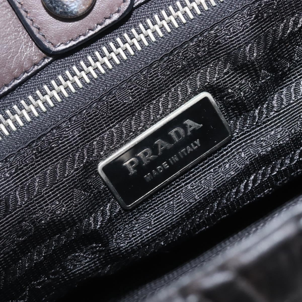 Prada Flap Chevron Nappa, Black, Leather, Shoulder Bag