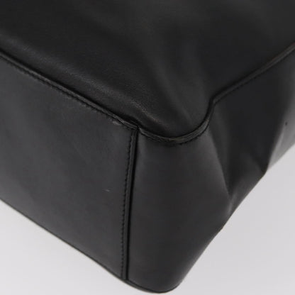 Gucci Vintage Interlocking G Flap Shoulder Bag Leather, BLACK, LEATHER, Shoulder bag
