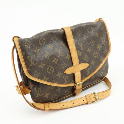 Louis Vuitton Saumur Monogram Canvas, Brown, Canvas, Shoulder Bag