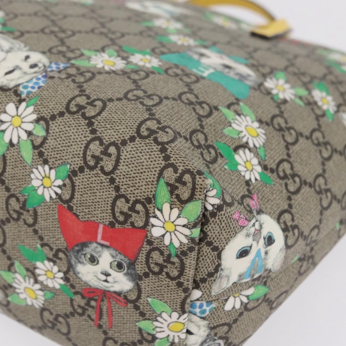 Gucci Children's Printed GG Coated Canvas, Beige, Canvas, Tote Bag