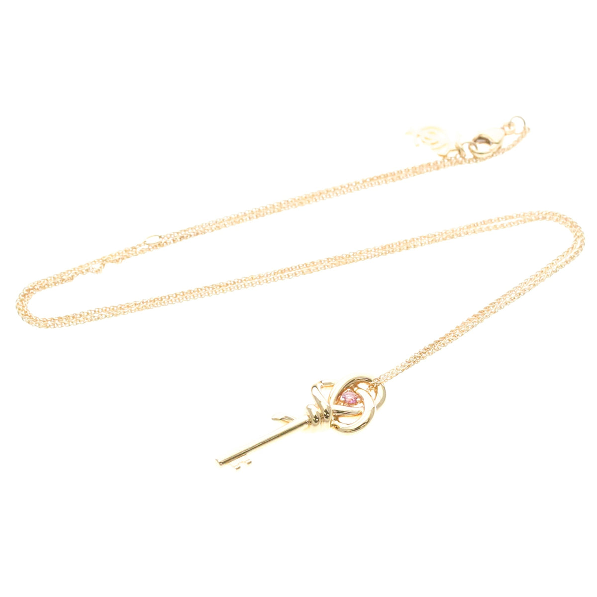 Tiffany & Co. Knot Key Pendant 18K Rose Gold, Gold, Pink Gold, Necklace