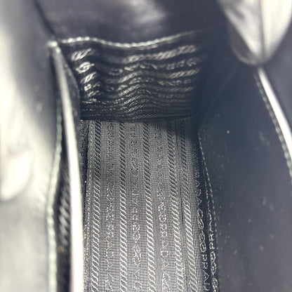 Prada Monochrome Saffiano Leather, Black, Leather, Tote Bag