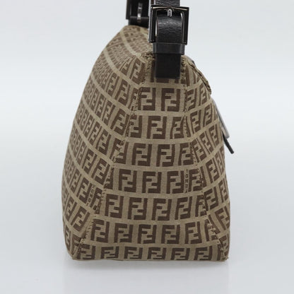 Fendi Mamma Baguette Canvas, Beige, Canvas, Handbag