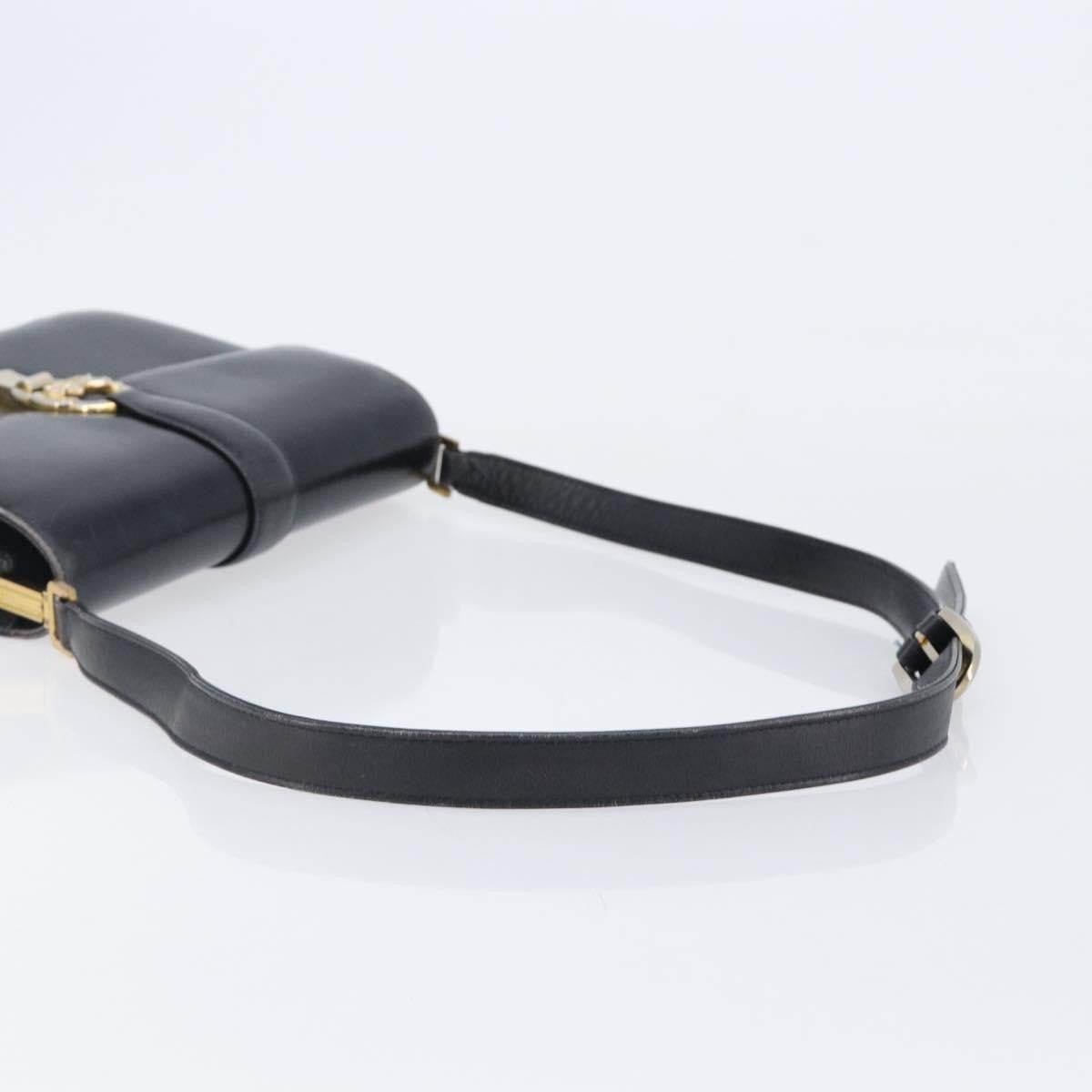 Celine Horse Carriage Leather, Black, Leather, Shoulder Bag