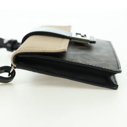 Fendi Baguette Zucca Canvas with Leather, Brown, Canvas, Crossbody Bag