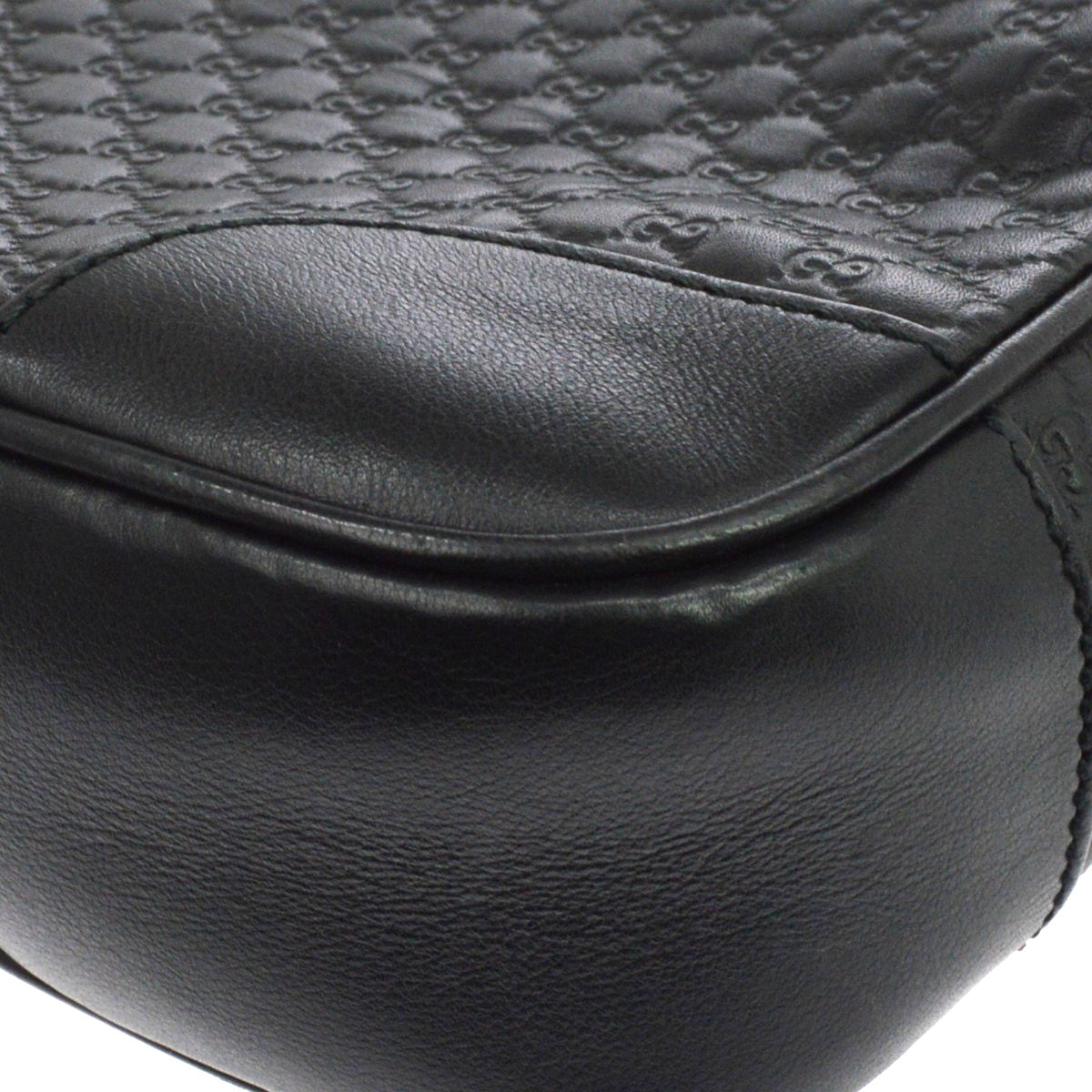 Gucci Bree Disco Microguccissima Leather, Black, Leather, Crossbody Bag