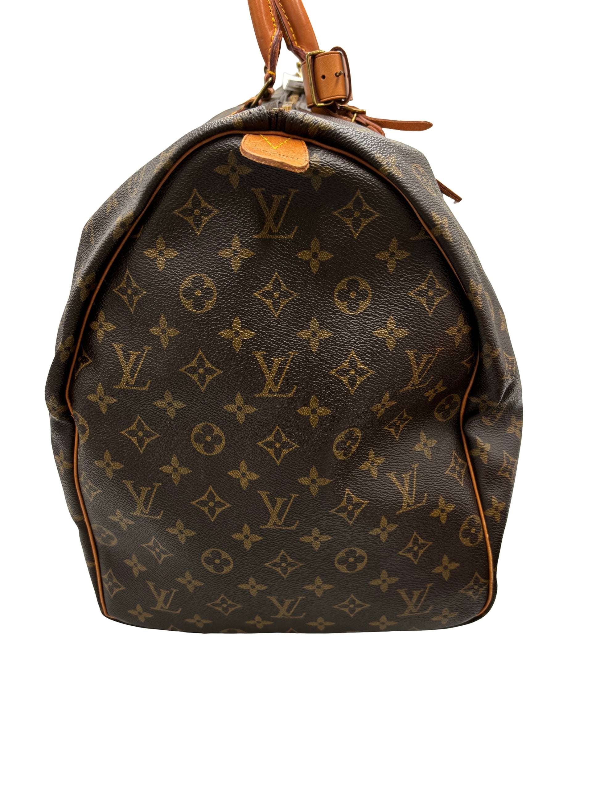 Louis Vuitton Keepall Monogram Canvas, Brown, Canvas, Travel Bag