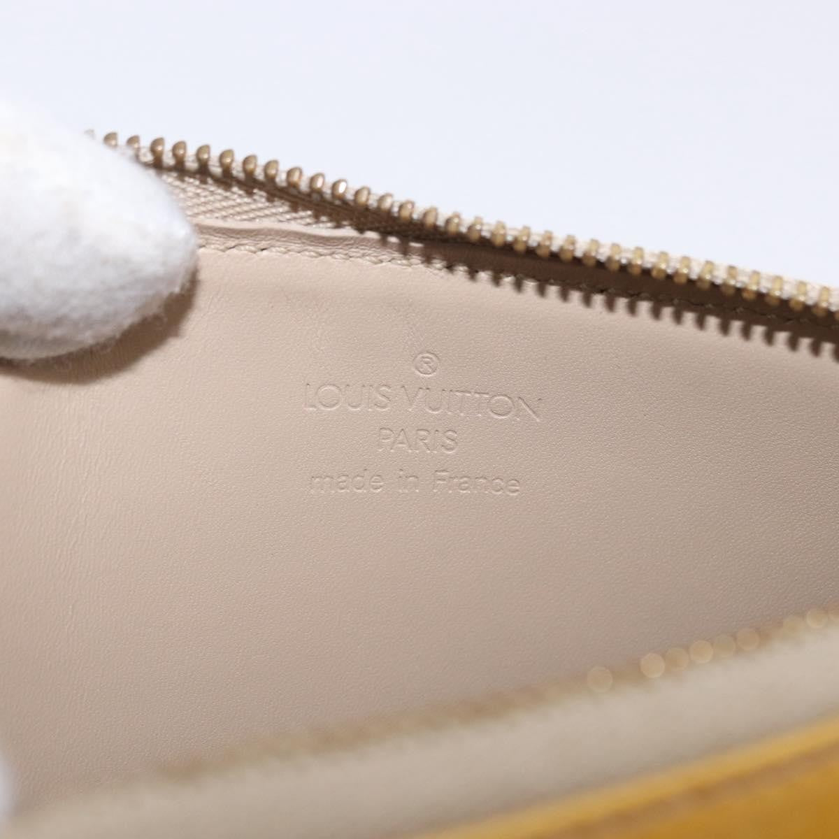 Louis Vuitton Lexington Pochette Monogram Vernis, Beige, Patent Leather, Clutch