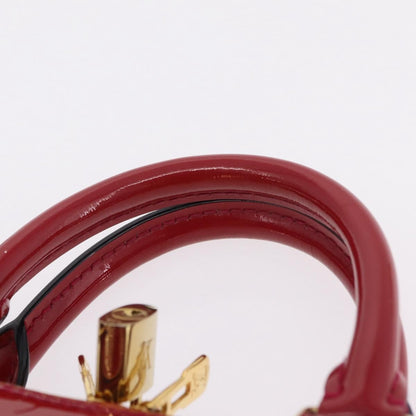 Louis Vuitton Alma Monogram Vernis, Pink, Patent Leather, Handbag