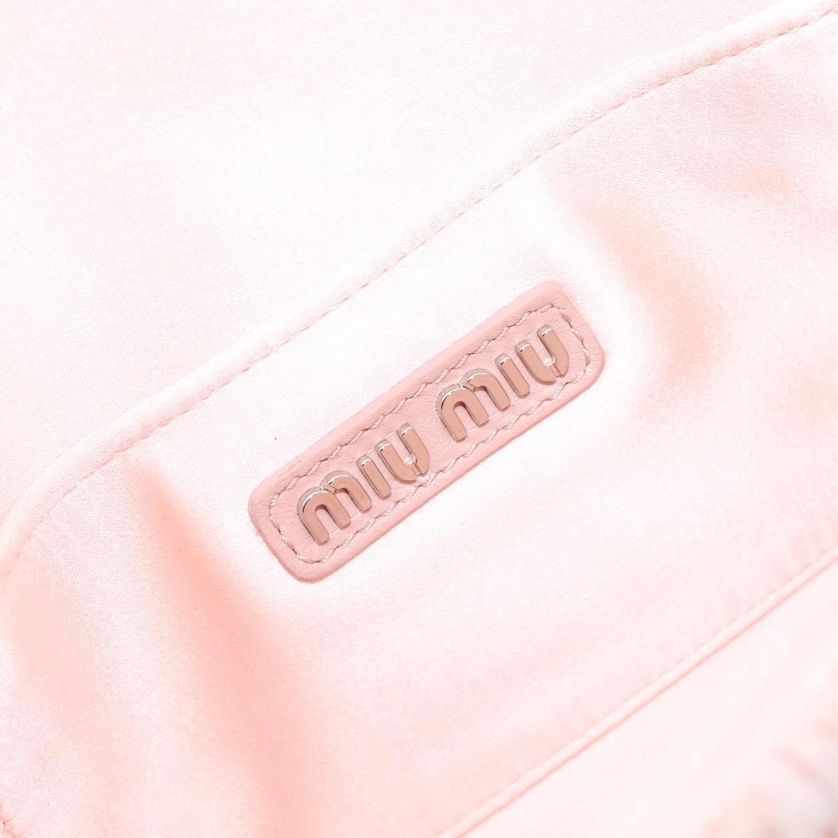 Miu Miu Crystal Full Flap Printed Calf Hair and Matelasse Leather, Pink, Satin, Shoulder Bag