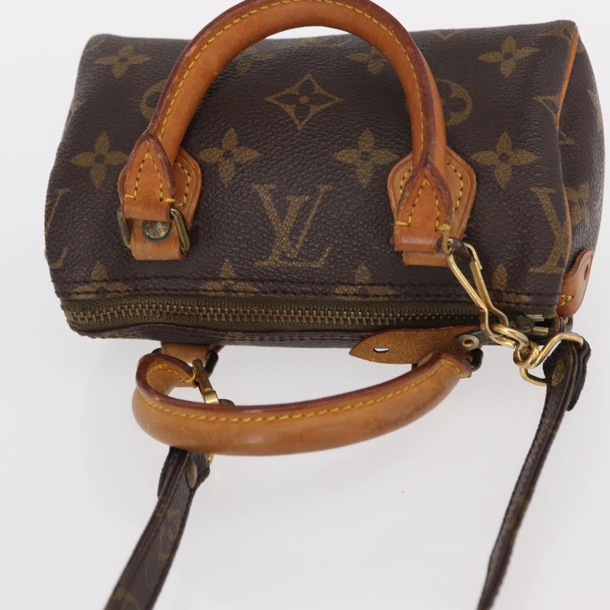 Louis Vuitton Speedy Mini HL Handbag Monogram Canvas, BROWN, CANVAS, Handbag