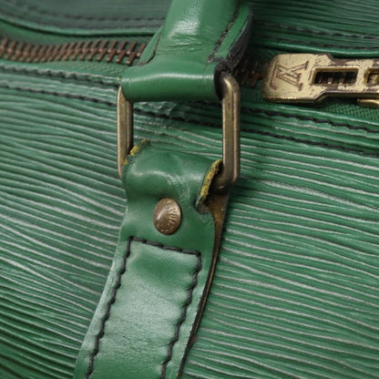 Louis Vuitton Keepall Epi Leather, Green, Leather, Travel Bag