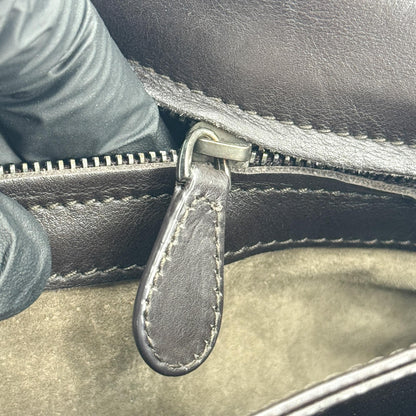 Bottega Veneta Capri Intrecciato Nappa, Black, Leather, Tote Bag