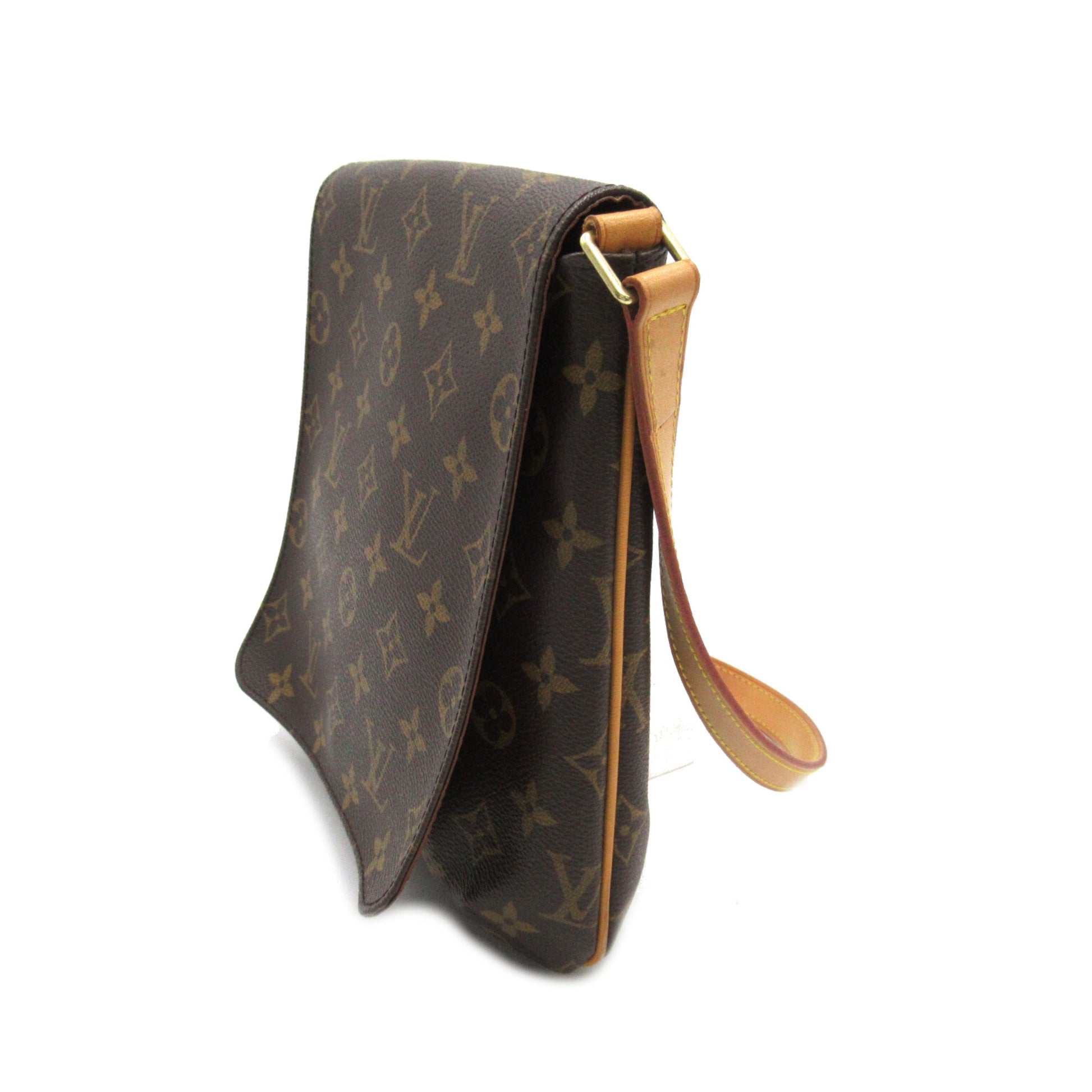 Louis Vuitton Musette Salsa, Brown, Canvas, shoulder