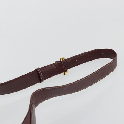 Cartier Vintage must de Cartier Leather, Burgundy, Leather, Shoulder Bag