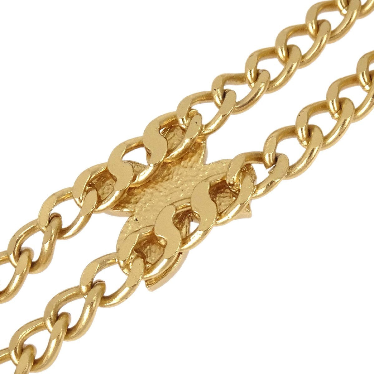 Chanel Necklace Flower Metal, Gold, Gold Plated, Necklace