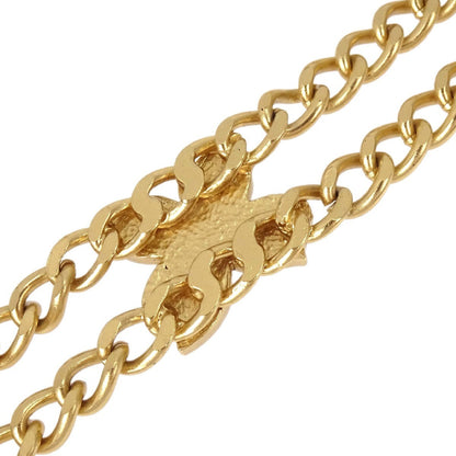 Chanel Necklace Flower Metal, Gold, Gold Plated, Necklace