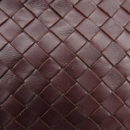 Bottega Veneta Double Chain Intrecciato Nappa, Burgundy, Leather, Tote Bag