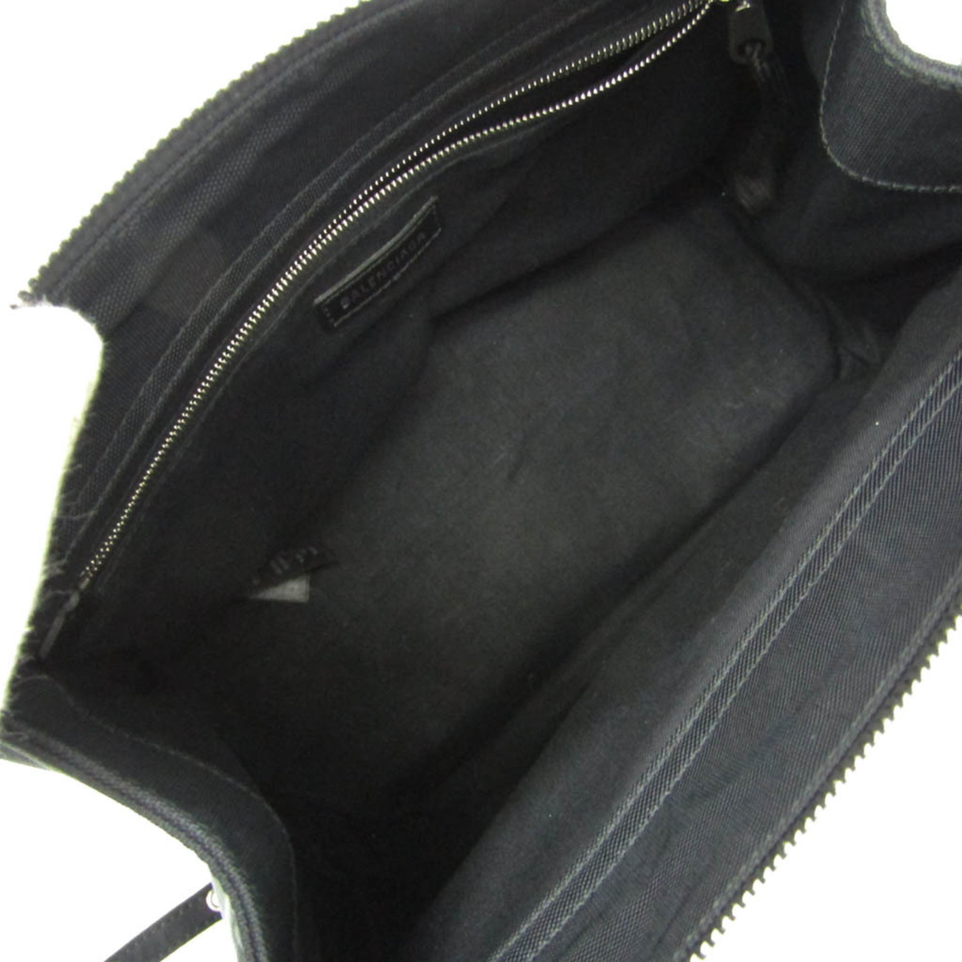 Balenciaga Trade, Black, Canvas, shoulder