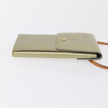 Louis Vuitton Walker Monogram Vernis, Gray, Patent Leather, Wallet