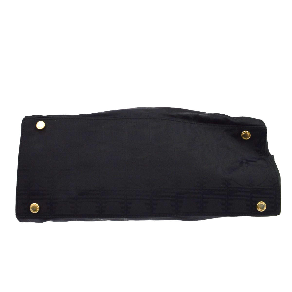 Chanel Travel Line Boston Nylon, Black, Nylon, Travel Bag