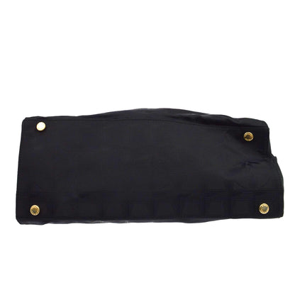 Chanel Travel Line Boston Nylon, Black, Nylon, Travel Bag