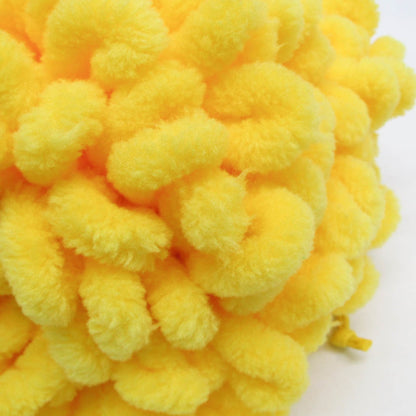 Bottega Veneta The Wave Twisted Chenille, Yellow, Textile, Clutch