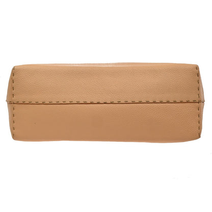Fendi Roll Selleria Leather, Orange, Leather, Tote Bag