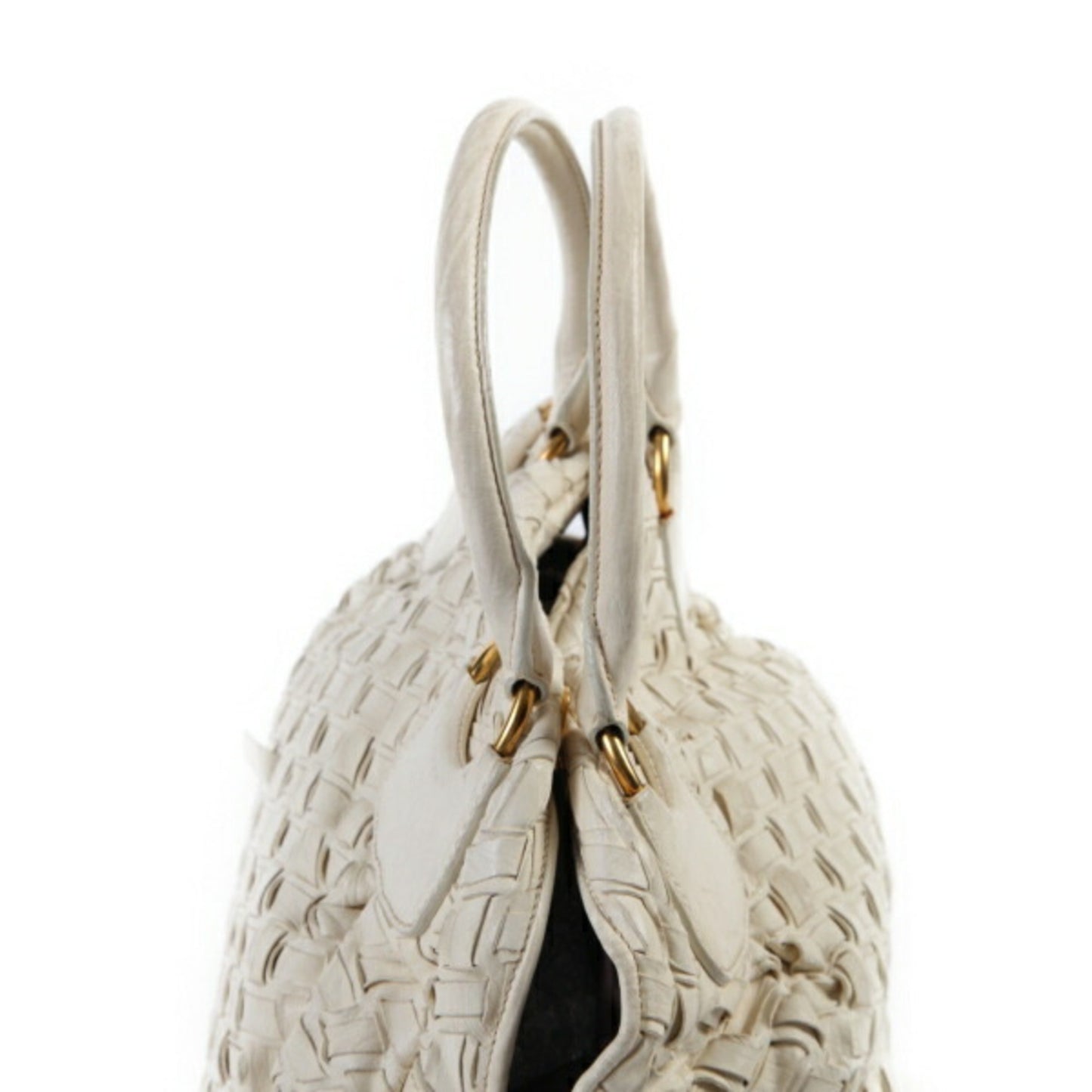 Miu Miu, White, Leather, handbag
