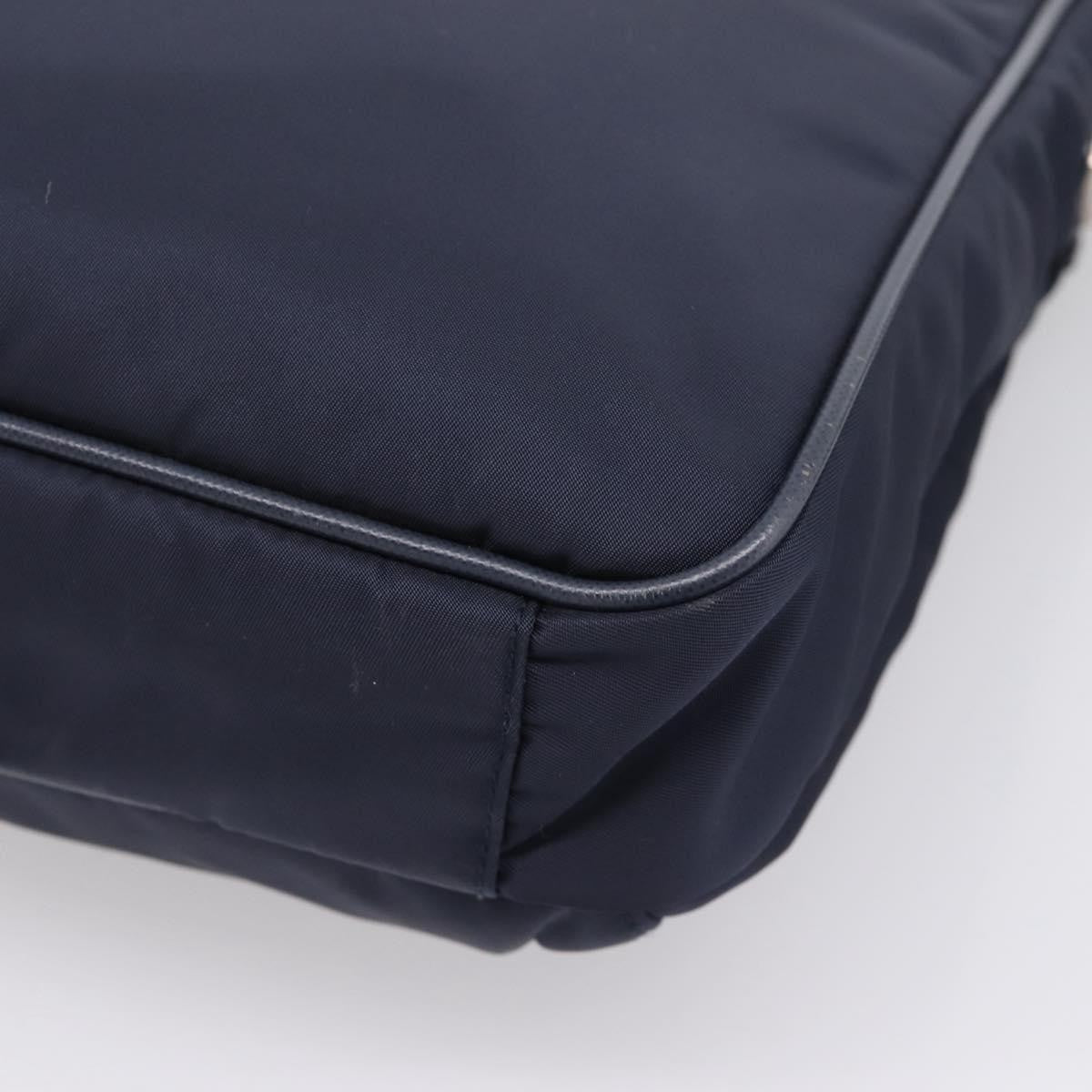 Prada Shoulder Tessuto, Navy, Nylon, Shoulder Bag