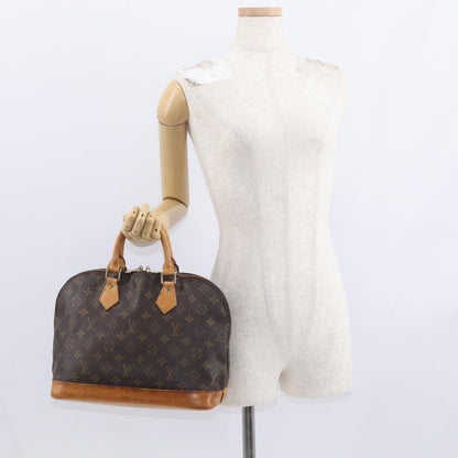 Louis Vuitton Alma Handbag Monogram Canvas, BROWN, CANVAS, Handbag
