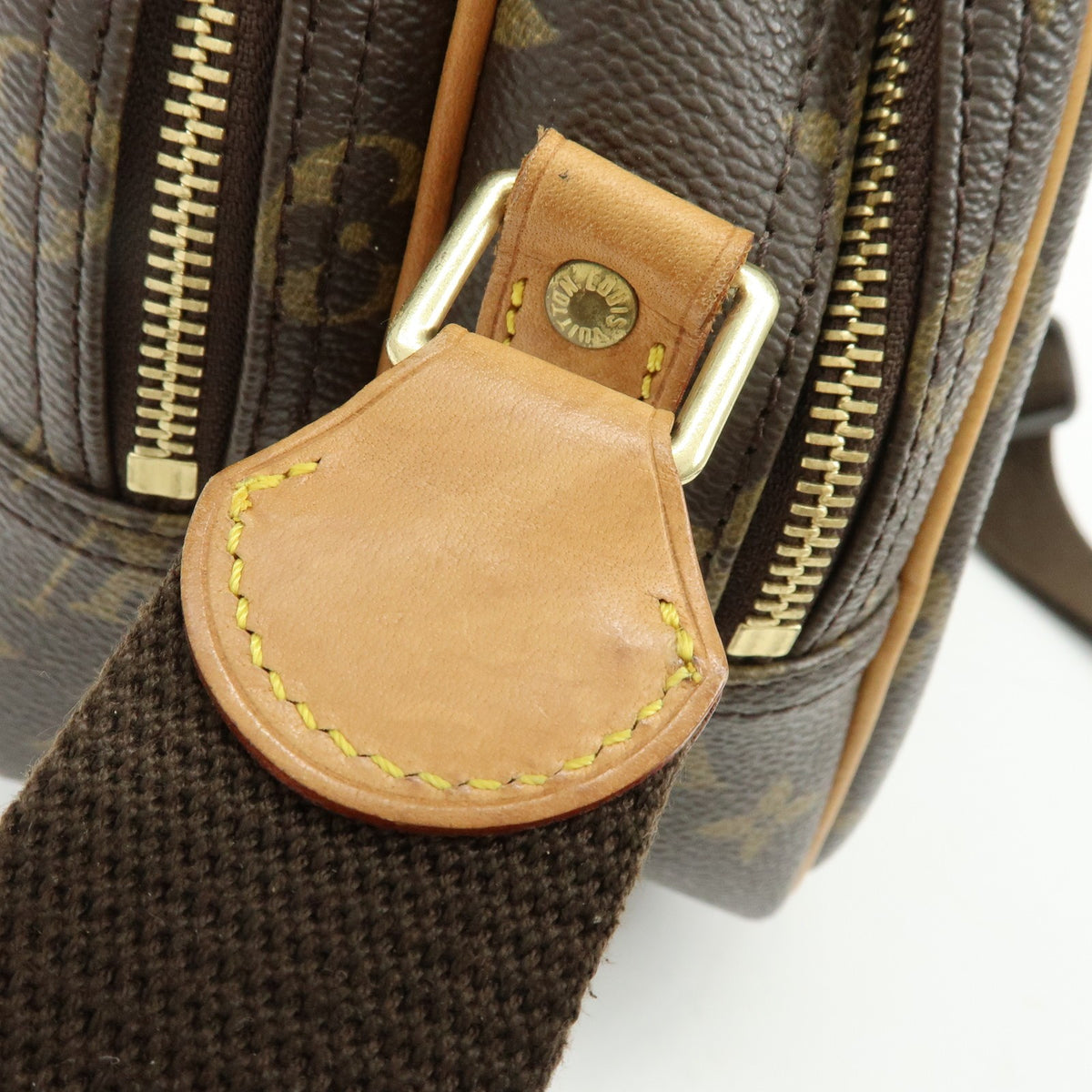 Louis Vuitton Reporter Monogram Canvas, Brown, Canvas, Shoulder Bag