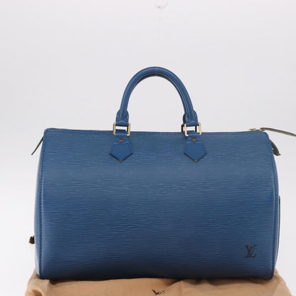 Louis Vuitton Speedy Epi Leather, Blue, Leather, Handbag