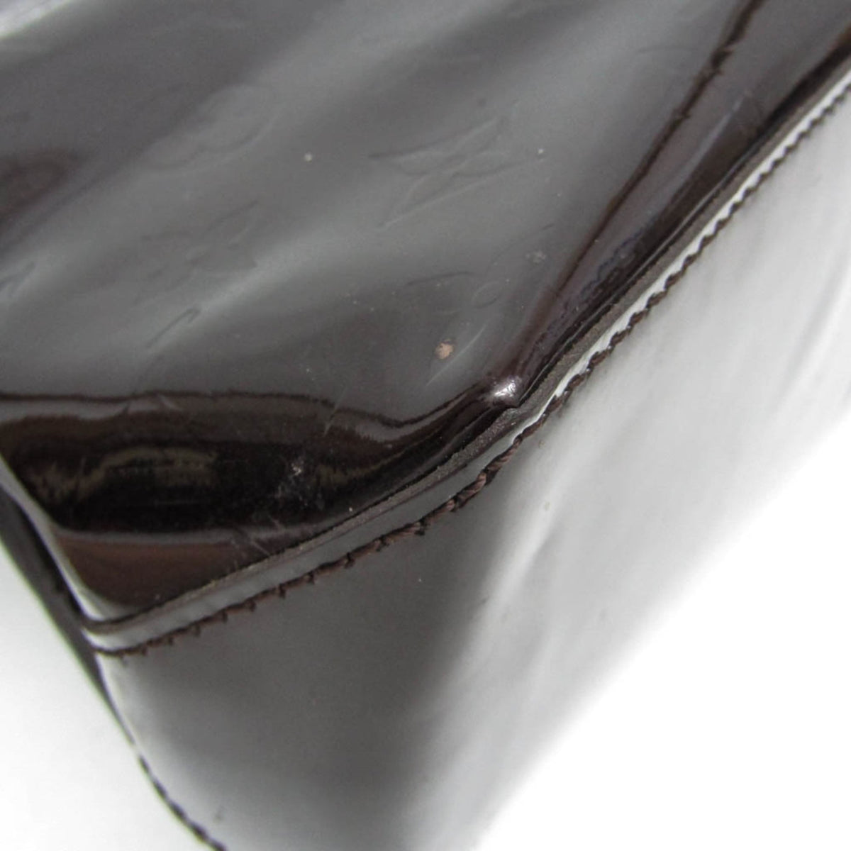 Louis Vuitton Wilshire Monogram Vernis, Burgundy, Patent Leather, Handbag
