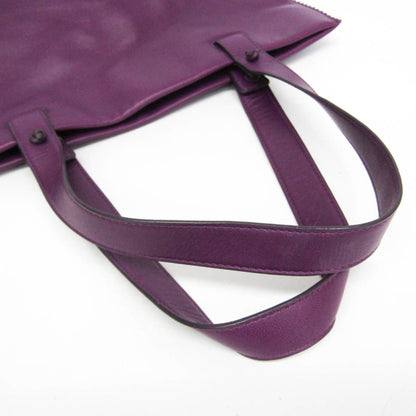 Loewe Anagram Leather, Purple, Leather, Tote Bag