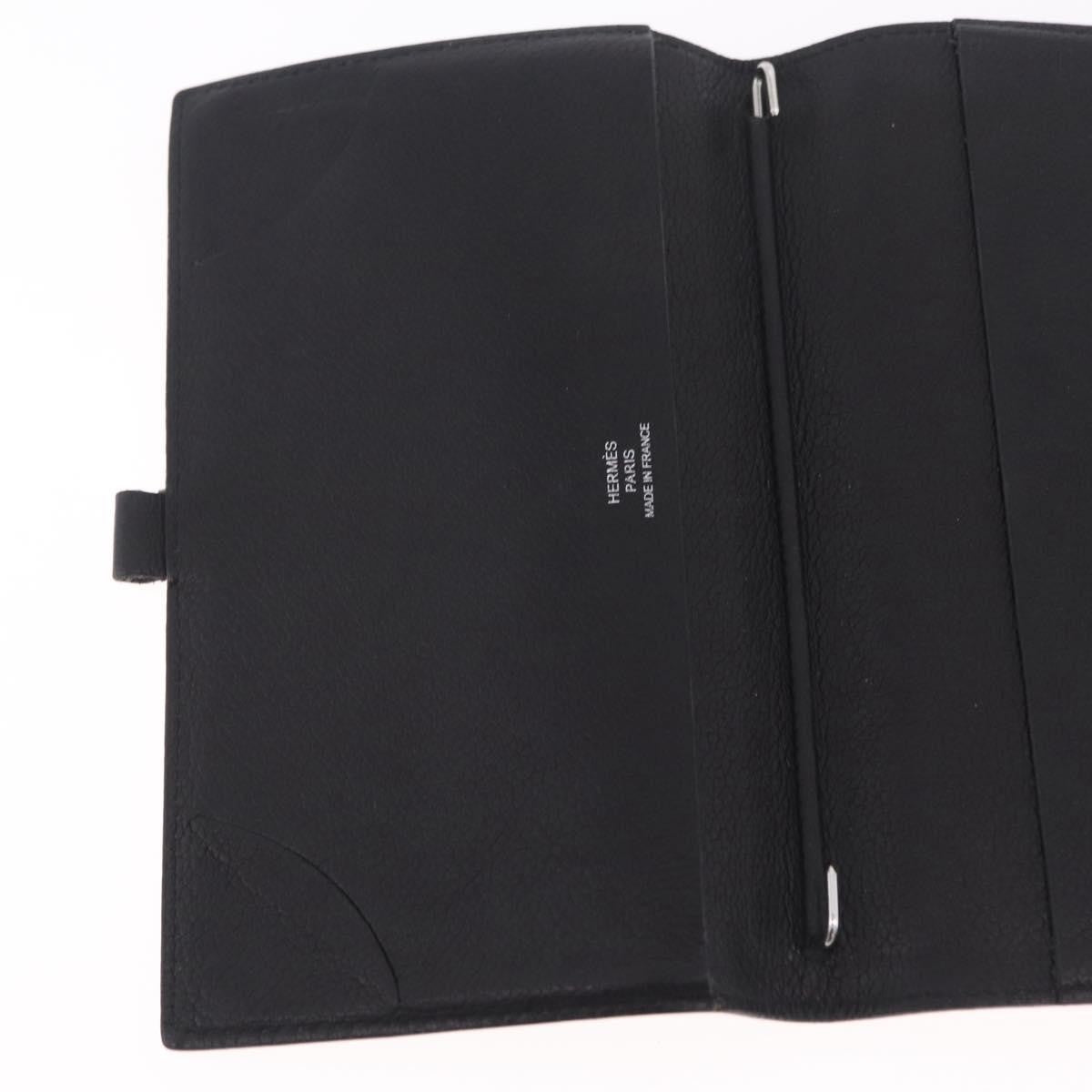 Hermes Vision Agenda Cover Leather, Black, Leather, Briefcase