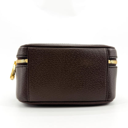 Gucci Ophidia Zip Around Top Handle GG Coated Canvas with Leather, Brown, Canvas, Handbag