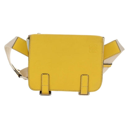 Loewe Military Messenger Leather, Yellow, Leather, Clutch
