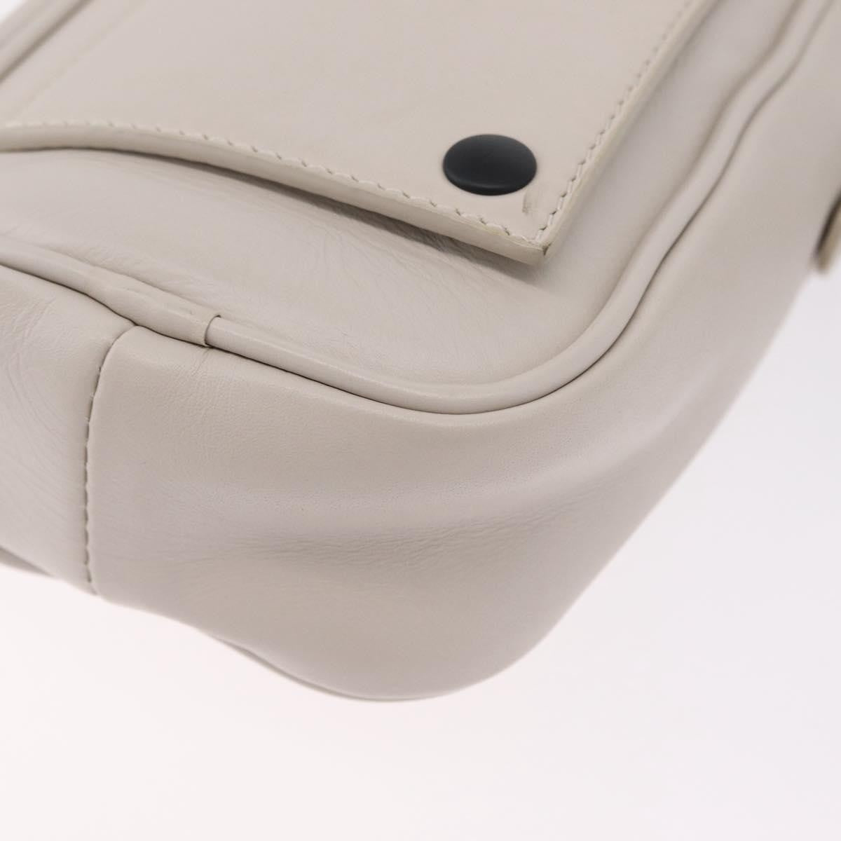 Bottega Veneta Shoulder Leather, White, Leather, Shoulder Bag
