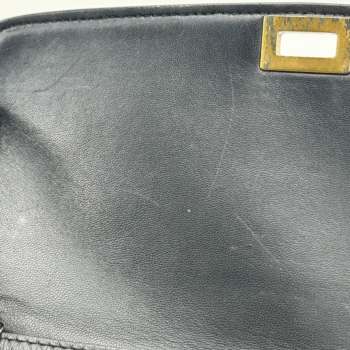 Celine Classic Box Smooth Leather, Black, Leather, Handbag