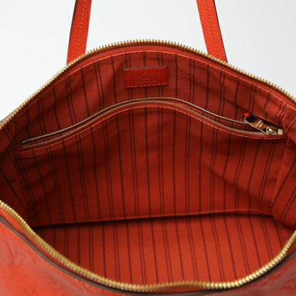 Louis Vuitton Lumineuse, Red, Canvas, tote