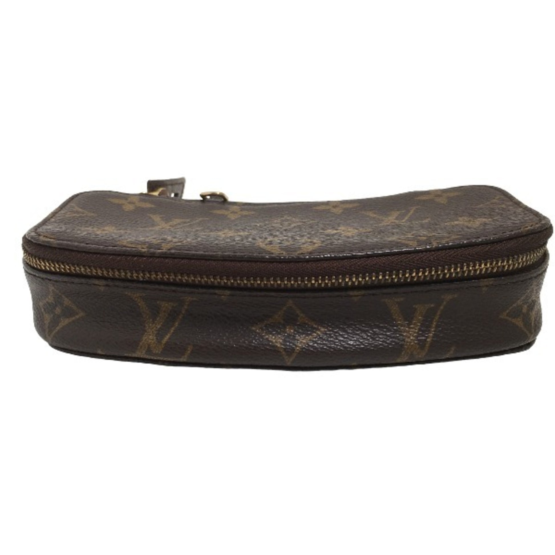 Louis Vuitton Jewelry case, Brown, Canvas, wallet